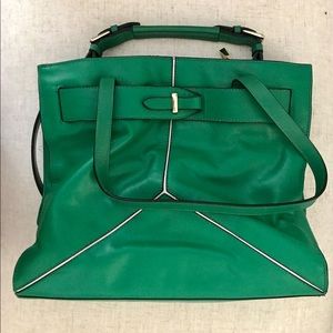 Kelly Green Leather Purse